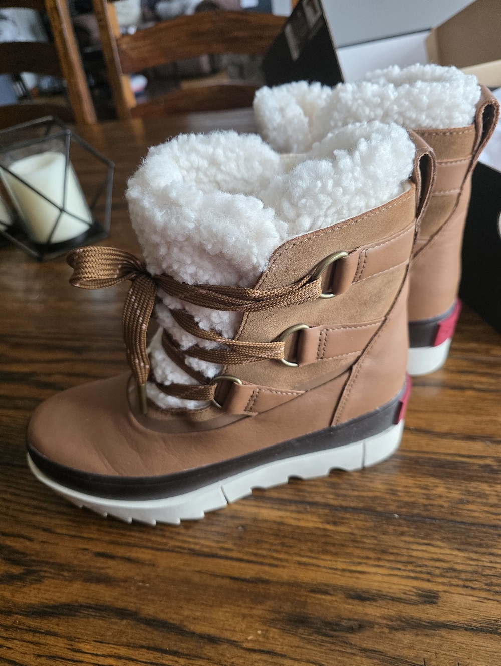 Sorel Joan of Arctic Next Boot (waterproof) Tan Faux-Shearling Winter Boots - Picture 5 of 8